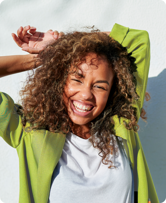 Smiling person